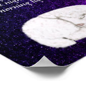 スウィート・スリーピング・ラム - 眠る前に祈りを - パープル ポスター (角)