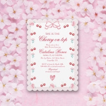 スウィート チェリー オン トップ ピンク ボウ レッド