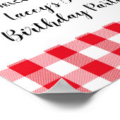 スウィート チェリー バースデー パーティー ウェルカム ポスター (角)