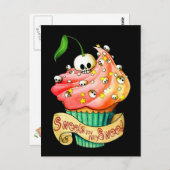 スウィート&デールスカルカップケーキ ポストカード (正面/裏面)