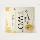 スウィート・トゥ・ビー・ツー・セカンド・バースデー・ビーズ・ハニコム タペストリー (正面(横))