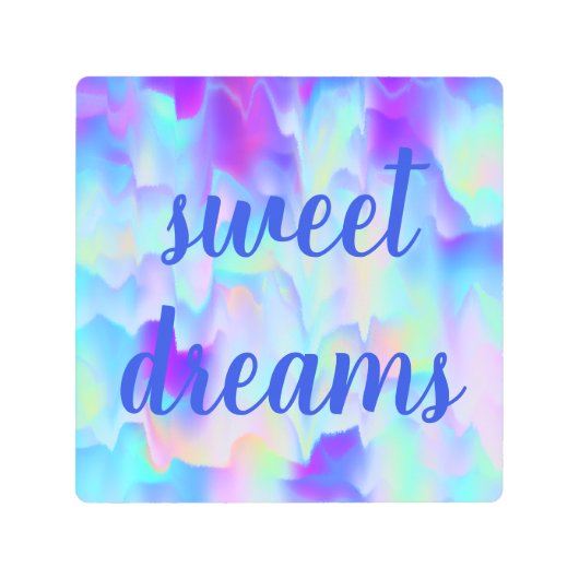 スウィート・ドリームス アブストラクト オーロラ・ボレアリス メタルプリント (正面)