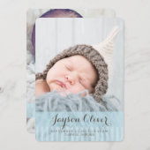 スウィート・ドリームス ツー・フォト モダン 誕生発表 案内状 (正面/裏面)