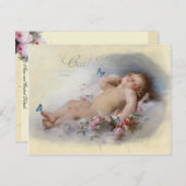 スウィート・ドリームス、ベイビーシャワー 招待状 (正面/裏面)