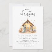 スウィート ネティビティ クリスマス 招待状 (正面)