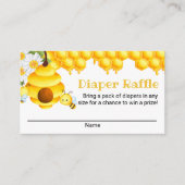 スウィート ハニー ビー おむつラッフル カード (正面)
