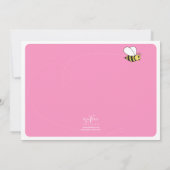 スウィート バズィー ビー 2歳 フォト 招待状 (裏面)