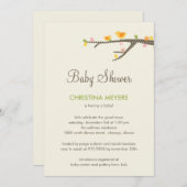 スウィート・バーディーズ　ベイビーシャワーのご招待 招待状 (正面/裏面)