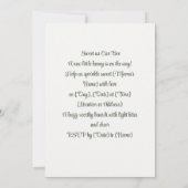 スウィート・ビー | ハチの愛 招待状 (裏面)