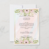 スウィート&ピンクフローラ結婚ズ 招待状 (裏面)