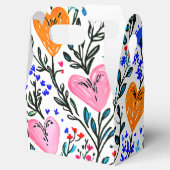 スウィート フローラル ハーツ ギフト ボックス (オープン)