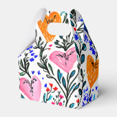 スウィート フローラル ハーツ ギフト ボックス (正面サイド)