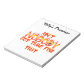 スウィート・ブラウン Ain't Nobody Got Time ノートパッド (回転)