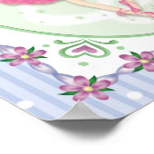 スウィート プリマ バレリーナの女の子の壁アート ポスター (角)