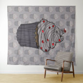 スウィート プロポーズ カップケーキ タペストリー (インサイチュ(横))