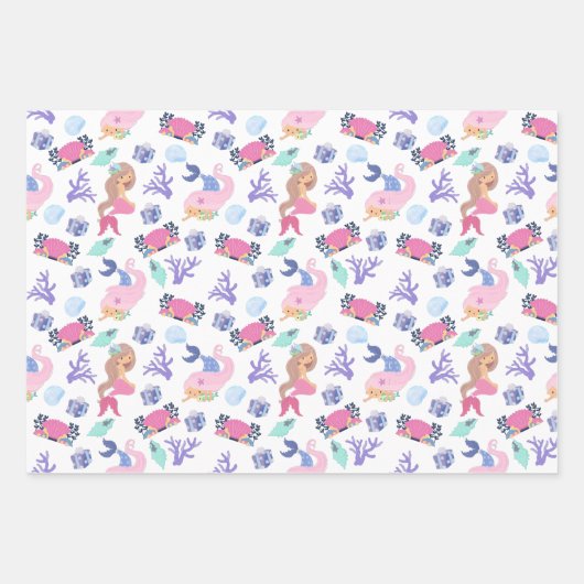 スウィート&マーメカラフルード ラッピングペーパーシート (正面)