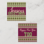 スウィート ミニ シーズンズ グリーティング クリスマス カード (正面/裏面)