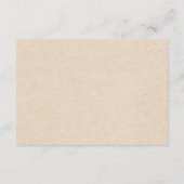 スウィート ラスティック パープル ラベンダー クラフト風 レセプション エンクロージャーカード (裏面)