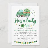 スウィート ラッキー ワン バースデー パーティー ご招待 招待状 (正面)