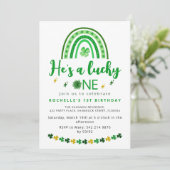 スウィート ラッキー ワン バースデー パーティー 招待状 (スタンド正面)