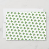 スウィート ラッキー ワン フォト バースデー パーティー 招待状 (裏面)