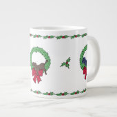 スウィート ラボ パピー コージー クリスマス カスタム ホリデー ジャンボコーヒーマグカップ (正面右)