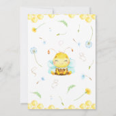 スウィート リトル ビー ベイビー シャワー 招待状 (裏面)