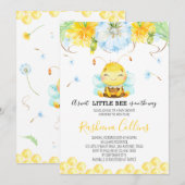 スウィート リトル ビー ベイビー シャワー 招待状 (正面/裏面)