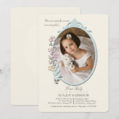 スウィート・リフレクション フォト ファースト ホーリー コミュニオン 招待状 (正面/裏面)