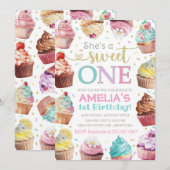 スウィート ワン インビテーション, カップケーキ インビテーション (正面/裏面)
