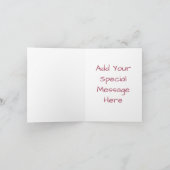 スウィート ワン ドーナツ ガールの 1歳の誕生日お礼カード サンキューカード (内部)