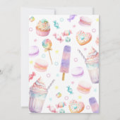 スウィート ワン バースデー 招待状 (裏面)