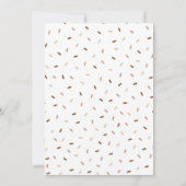 スウィート ワン ファースト バースデー ドーナツ 女の子の誕生日 招待状 (裏面)