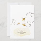 スウィート(昆虫)マルハナバチカップルバビーシャワー 招待状 (裏面)