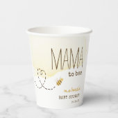 スウィート(昆虫)マルハナバチマママビーベイビーシャワー紙カップ 紙コップ (裏面)