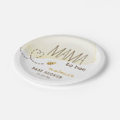 スウィート（昆虫）マルハナバチマママビーベイビーシャワー ペーパープレート (アングル)