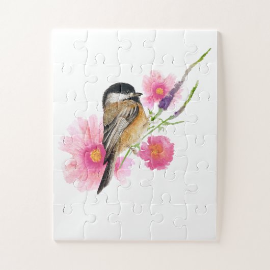 スウィート《鳥》アメリカゴガラウォーターカラーアート ジグソーパズル (縦)
