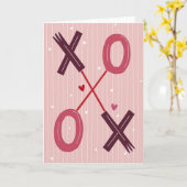 スウィートXoxoハートラブカード カード (黄色い花)