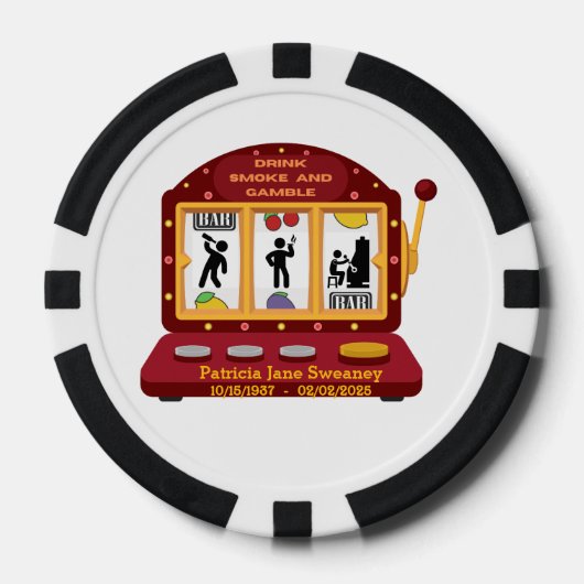 スウィーニーファミリーウィズドスモーク&ギャンブルトランプのポーカーチップ ポーカーチップ (正面)