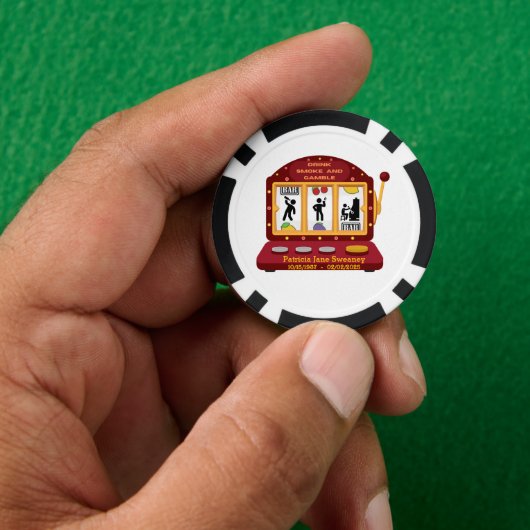 スウィーニーファミリーウィズドスモーク&ギャンブルトランプのポーカーチップ ポーカーチップ (手)