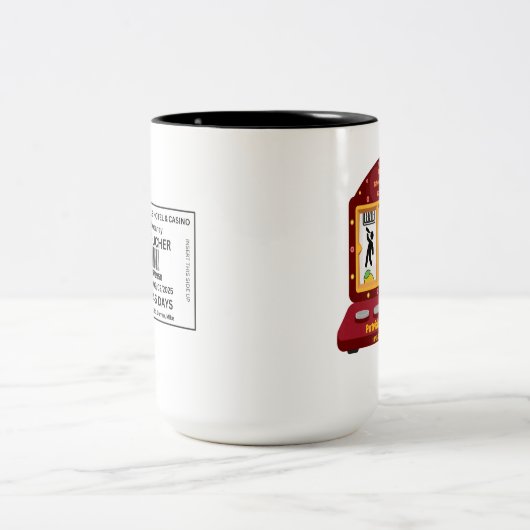 スウィーニーファミリー私たちは煙とギャンブルコーヒーマグを飲む ツートーンマグカップ (中央)