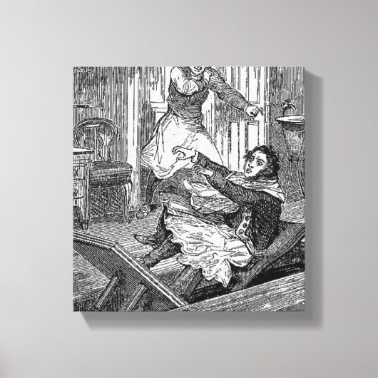 スウィーニー・トッド・理容師ズチェア – ペニー・スラーズキャンバス キャンバスプリント (正面)