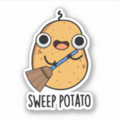 スウィープポテトおもしろいサツポテトプリン シール (正面)