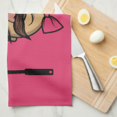 スウェおもしろいーディシェフ キッチンタオル (四つ折り)