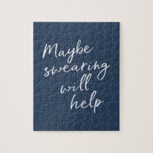 『スウェアリング・ウィル・チーキー・ス救済ナーキー・ことわざ・文字』 ジグソーパズル