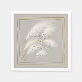 スウェイングパンパスグラス スタンダードカクテルナプキン