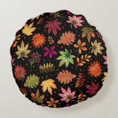 スウェザーウェザーウェザーオータム紅葉リース ラウンドクッション (裏面)