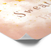 スウェットトリートボホレインボー金ゴールドスター魔法ダスト ポスター (角)