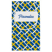 スウェパーソナライズされたーデン国旗を持つ抱き枕 スモールペーパーバッグ (裏面)