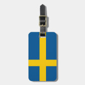 スウェパーソナライズされたーデン荷札の国旗 ラゲッジタグ (正面縦)